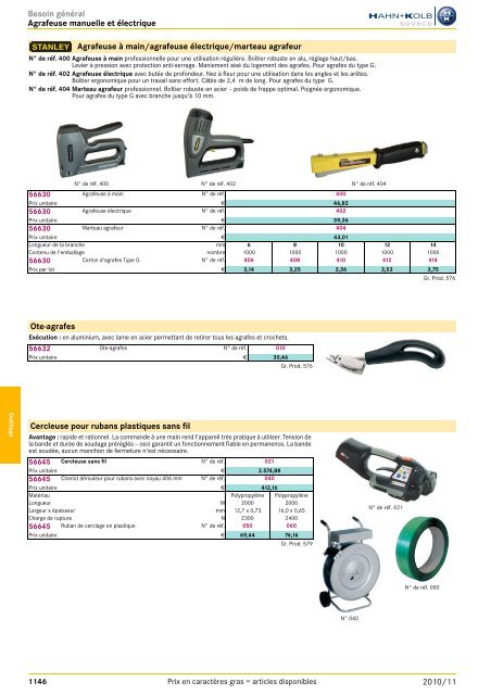 Outils généraux Aperçu des chapitres 2010/11