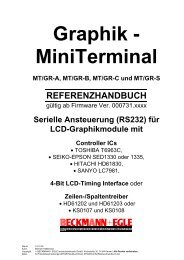 Graphik - Miniterminal MT/GR-A, MT/GR-B, MT/GR-C und MT/GR-S