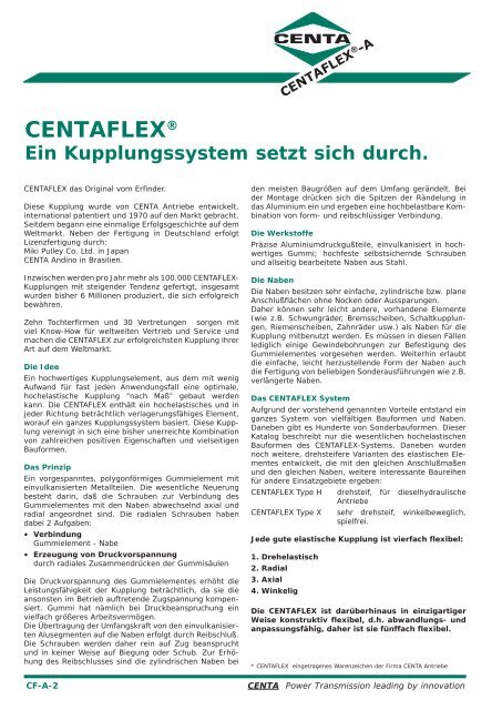 CENTAFLEX - Hainzl Industriesysteme