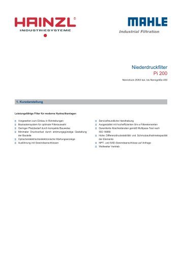 Katalog - Hainzl Industriesysteme