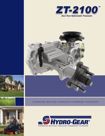 Hydro Gear G730 Transaxles Manual Bibus France Zt 2100 Tm Hydro Gear