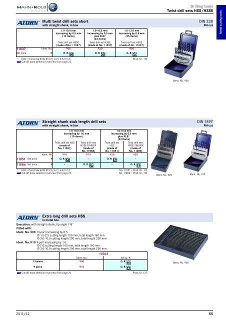 HAHN+KOLB-Toolcatalog 2011/12 – Metal Cutting Tools