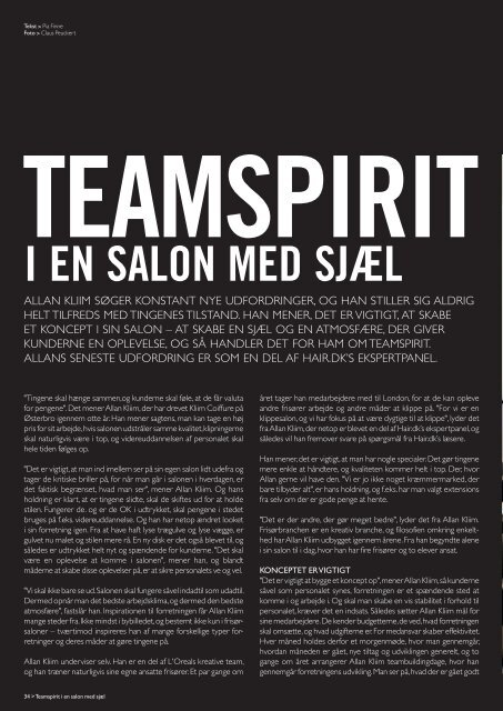 Hair ConstruCtion Kliim Coiffure JoHn stender - Hairmagazine.dk