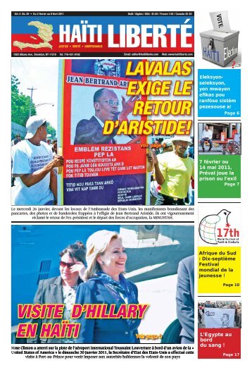 LAVALAS EXIGE LE RETOUR D'ARISTIDE! - Haiti Liberte