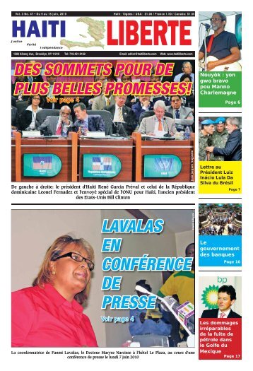 LAVALAS EN CONFÉRENCE DE PRESSE - Haiti Liberte