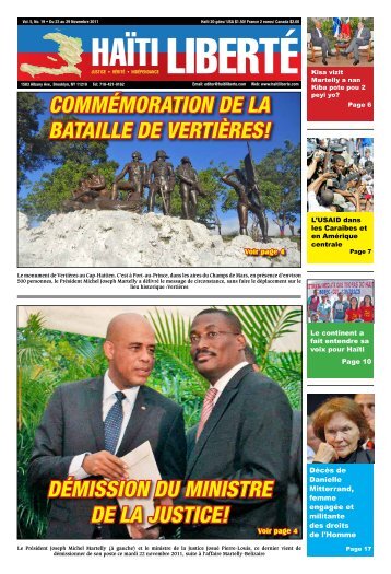Démission Du ministre De la justice! commémoration ... - Haiti Liberte