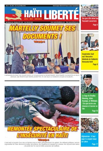 MARTELLY SOUMET SES DOCUMENTS ! - Haiti Liberte