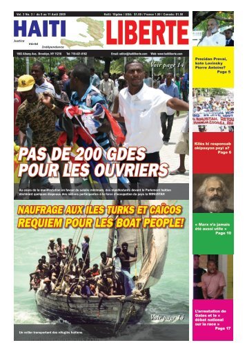 PAS DE 200 GDES POUR LES OUVRIERS - Haiti Liberte