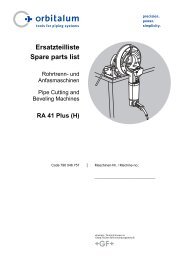 Ersatzteilliste Spare parts list - HAJO TOOL A/S