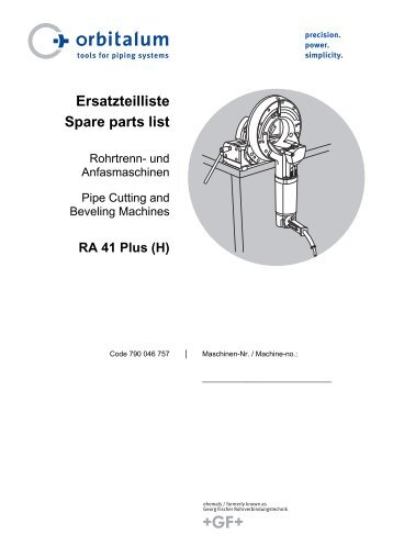 Ersatzteilliste Spare parts list - HAJO TOOL A/S