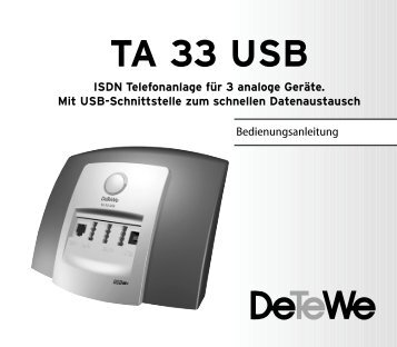 TA 33 USB - Handels- und Service-Büro Schmidt