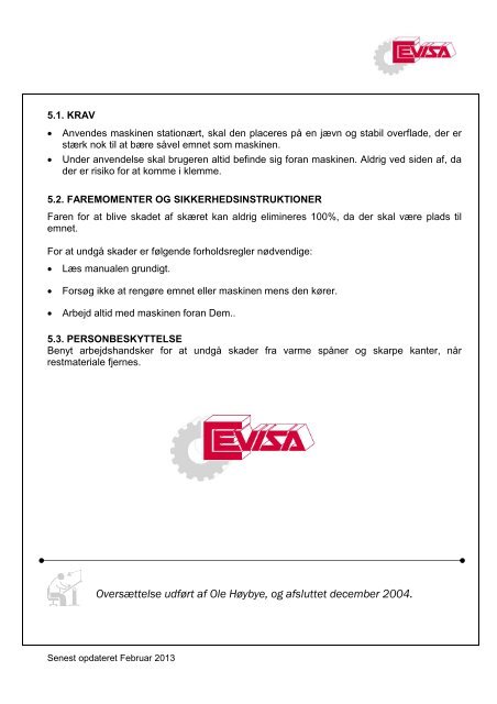 Manual for CHP12 - HAJO TOOL A/S