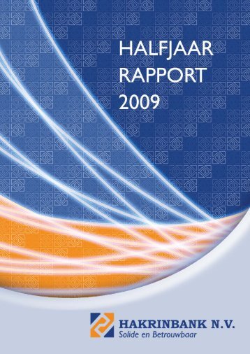 Halfjaar rapport 2009 - Hakrinbank