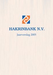 Jaarverslag 2005 - Hakrinbank
