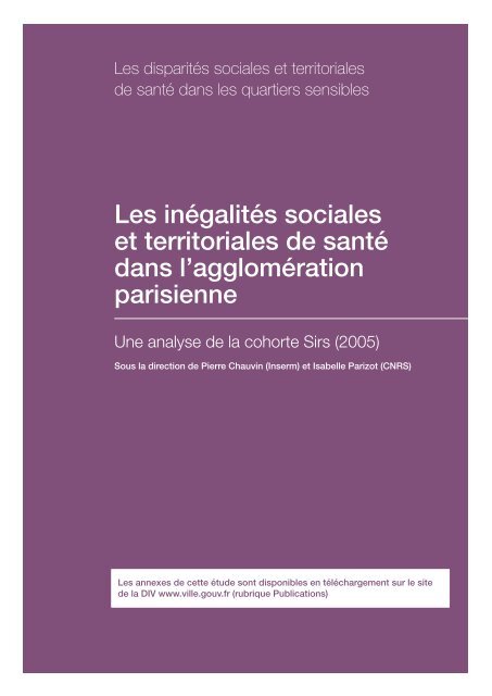 Les inégalités sociales et territoriales de santé dans l ... - HAL