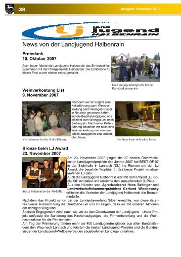 News von der Landjugend Halbenrain - Marktgemeinde Halbenrain