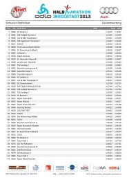 Schülerstaffel - Halbmarathon Ingolstadt