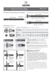 Montageanleitung HALFEN HBS-05 Schraubanschluss