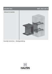 Montageanleitung/Instructions HALFEN HUC Universal connection