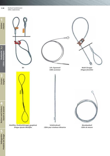 Hebemittel Drahtseile Systèmes de levage Câbles ... - Halfen