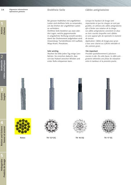 Hebemittel Drahtseile Systèmes de levage Câbles ... - Halfen