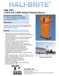 HBM 150/3 L-801H and L-802H Heliport Rotating ... - Hali-Brite Inc
