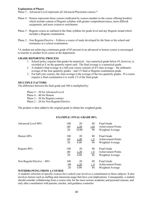 STUDENT HANDBOOK - Half Hollow Hills