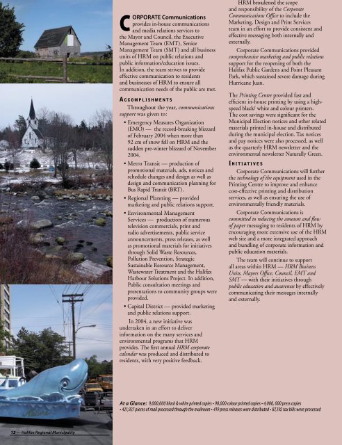 Annual Report 2004 - Halifax Regional Municipality