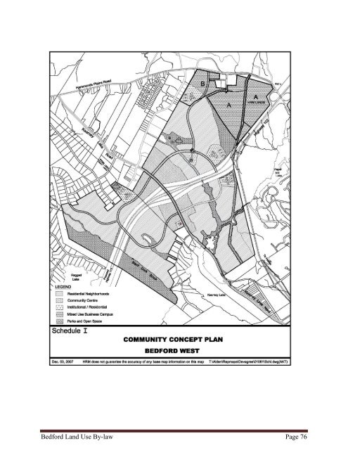 Bedford Land Use By-law - Halifax Regional Municipality