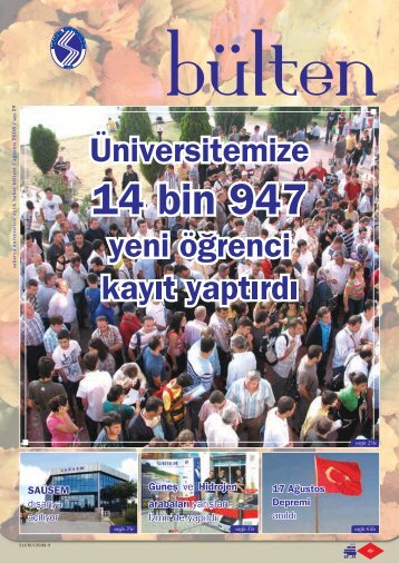 Ağustos 08 - Sakarya Üniversitesi