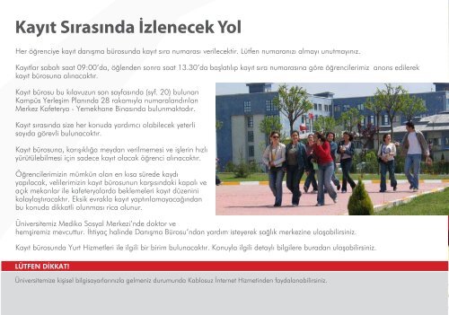 2011 - 2012 akademik yılı öğrenci kayıt kılavuzu - Sakarya Üniversitesi