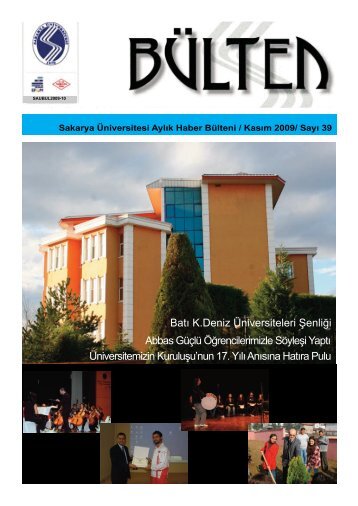 Kasım 09 - Sakarya Üniversitesi