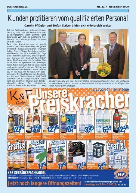 10 Jahre ?Klasse 2000? - Der Hallberger