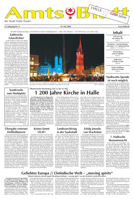 Amtsblatt 09 vom 10.05.2006 - Stadt Halle (Saale)