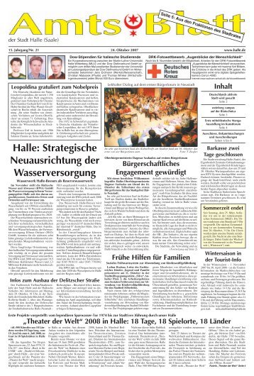 Amtsblatt Nr. 21 vom 24.10.2007 - Stadt Halle (Saale)