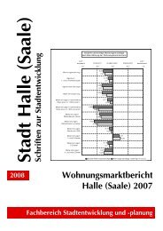 Wohnungsmarktbericht 2007 Endfassung - Stadt Halle (Saale)