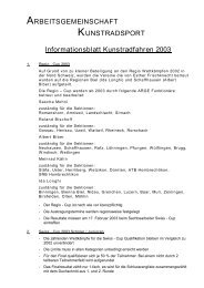 Informationsblatt Kunstradfahren 2003