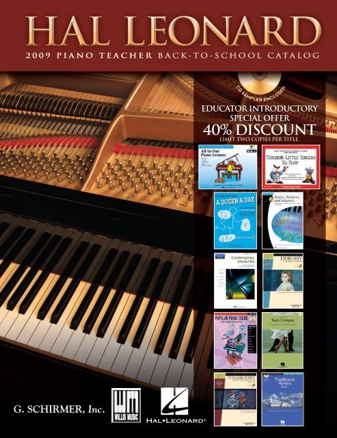 40% Discount - Hal Leonard