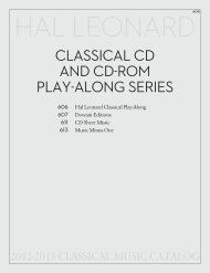 ClassiCal CD anD CD-ROM Play-alOng seRies - Hal Leonard