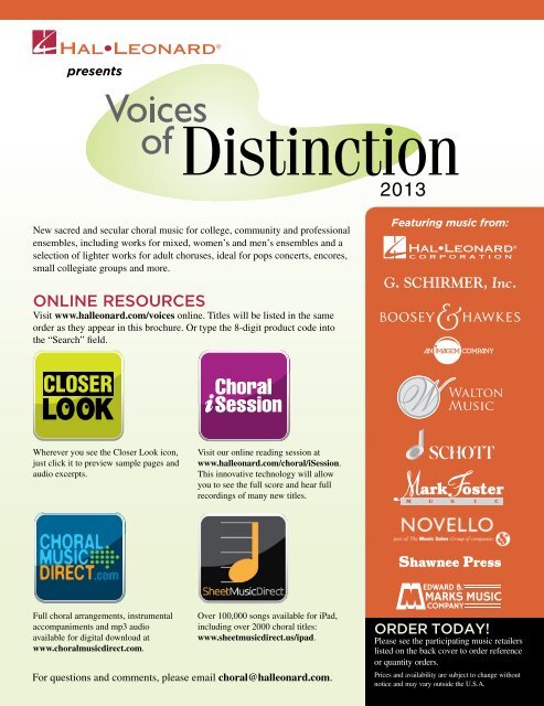 Download And Print Booklet Hal Leonard