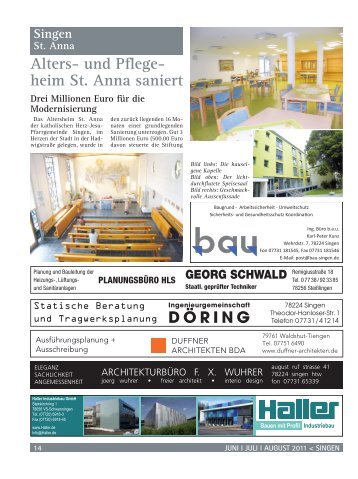 Alters- und Pflege- heim St. Anna saniert - Haller Industriebau GmbH
