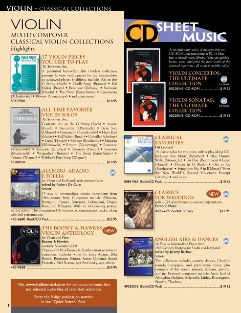 violin - Hal Leonard