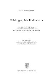 Zeittafel (pdf) - Albrecht von Haller - Universität Bern