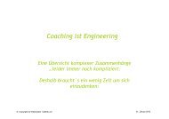 Coaching ist Engineering - von haller4u.ch