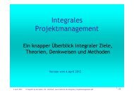 Integrales Projektmanagement - von haller4u.ch