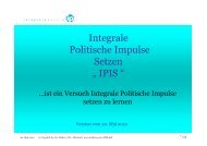 Integrale Politische Impulse Setzen „ IPIS “ - von haller4u.ch