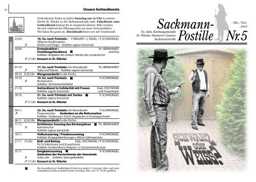 Sackmann- Postille Nr. 5 - halloLimmer.de