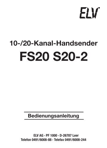 FS20 S20-2 - ELV