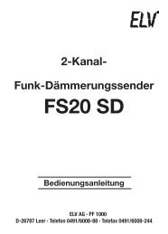 FS20 SD - ELV