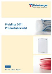 Preisliste 2011 Produktübersicht - Halmburger GmbH